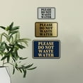 thumbnail image 3 of Signs ByLITA Classic Framed Please Do Not Waste Water Door or Wall Sign | Eco-Friendly Home Sign (Brushed Gold) - Medium, 3 of 9