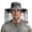 Grey, variant on Camo Solar Fan Sun Hat with Removable Neck Flap, Dual Fan Cooling Bucket Hat for Fishing Hiking Gardening Work