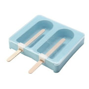 Silicone Frozen Ice Cream Mold Tray Popsicle Maker Ice Cube Stick Mould Tool DIY