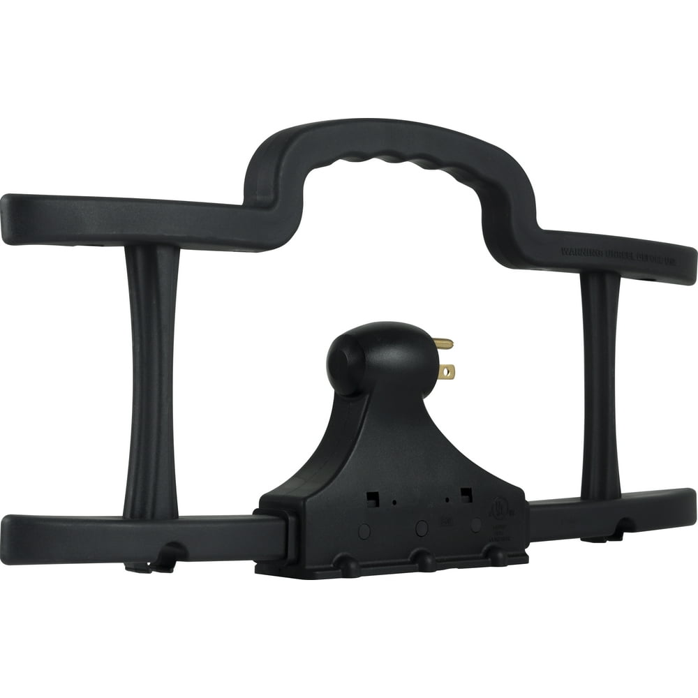 Hyper Tough Extension Cord Wrap, 3Outlet Grounded, Black, 52432