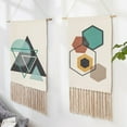thumbnail image 3 of Essen Boho Cotton Linen Tassel Tapestry Hanging Pendant Picture Home Hotel Wall Decor, 3 of 7