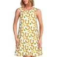 thumbnail image 1 of Balery Happy St. Patrick's Day Vestidos de verano para mujer con estampado: vestido holgado sin mangas, vestido playero informal y cómodo para días calurosos., 1 of 7