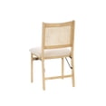 thumbnail image 5 of Riviera Rattan Back Folding Chair with Upholstered Seat, Natural, 5 of 24