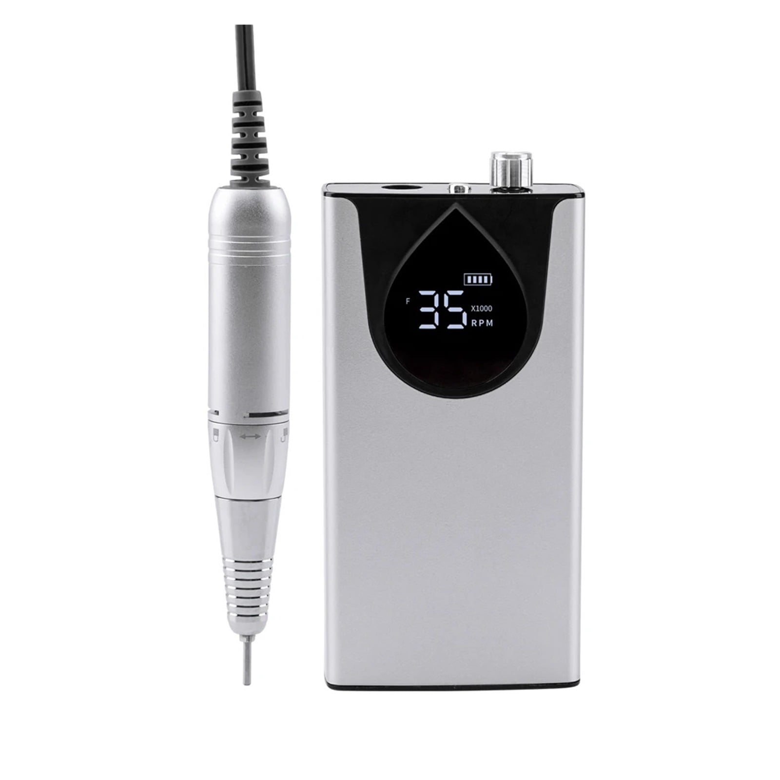 Professional Electric Manicure Nail Drill Machine 35000 RPM Portable Rechargeable Cordless Efile Aluminum Alloy For Salon Use