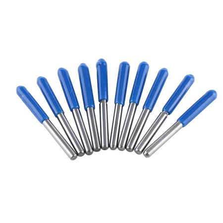 

Njide 10pcs 3.175mm End Mill CNC Milling Cutter Cutting Tools Double Straight Flutes