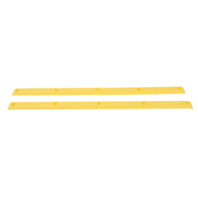 S SERENABLE 2x Skateboard Rails With Mounting Screws Outdoor Longboard Protector Yellow