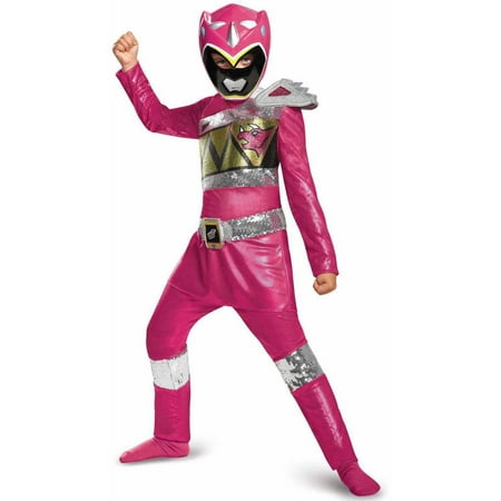 Power Rangers Dino Charge Pink Ranger Sequin Deluxe Child Halloween Costume