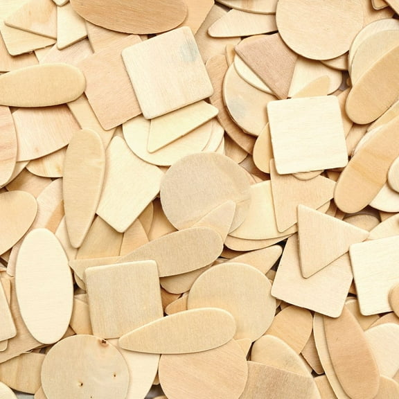 Colorations Wooden Geo Shapes - 1, 000 Pieces