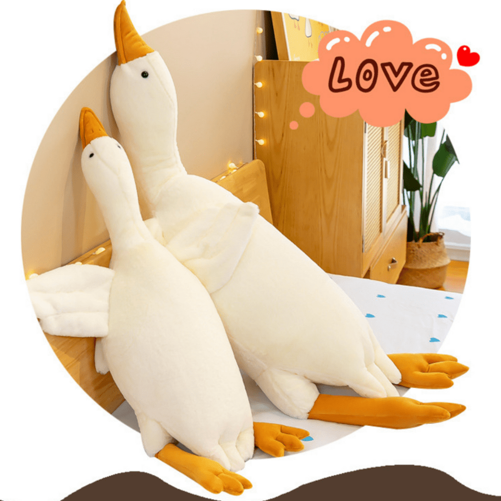Weight Goose stuffed Animal 19.7 inches, 1.4 lbs, Weight Goose Plush Pillow, Goose Plush Soft Swan Hugging Pillow, Gift for Anxiety Kids and Friends