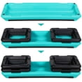 thumbnail image 3 of SuperDeal Aerobic Stepper 43 Inch 4"-6"-8" Adjustable Risers Cardio Exercise Trainer Fitness Platform, Green, 3 of 9