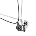 thumbnail image 4 of 1 Paire Collier Cœur Magnétique Assorti Pendentif de Projection Collier Bijou Cadeau, 4 of 9