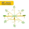 thumbnail image 3 of 360-Degree Rotating Outdoor Seesaw with All-steel Construction, Kids Playground Seesaw with Non-slip Seats, for 3-12 Year Olds, Garden, Yellow, 3 of 6