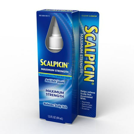 Scalpicin Anti-Itch Liquid Maximum Strength, 1.5 FL (Best Anti Shrinkage Products)