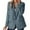 Blue, variant on Casual Blazers for Women 2025 Long Sleeve Open Front Button Notch Lapel Collar Business Casual Work Office Jacket