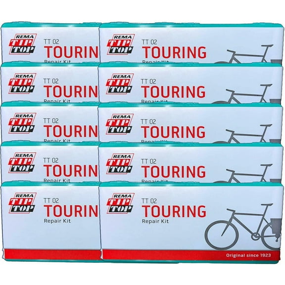 Ten (10) REMA Touring Bicycle Tube Patch Repair Kits TT02 (22) - Large TT O2