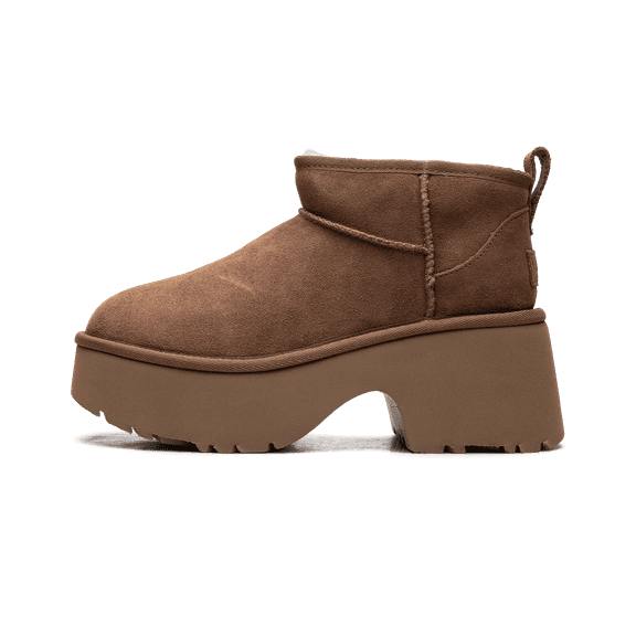 UGG WOMENS Classic Ultra Mini New Heights Boot Womens "Chestnut" 1158311 CHE 1158311 CHE from Stadium Goods