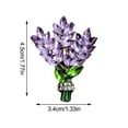 thumbnail image 4 of Lavender Flower Brooch Crystal Rhinestone Lapel Pins Elegant Aesthetic Pin,Lavender Metal Flower Broochs Badges Accessories for Clothes Jackets Coat Wedding Birthday Party Accessories, 4 of 9
