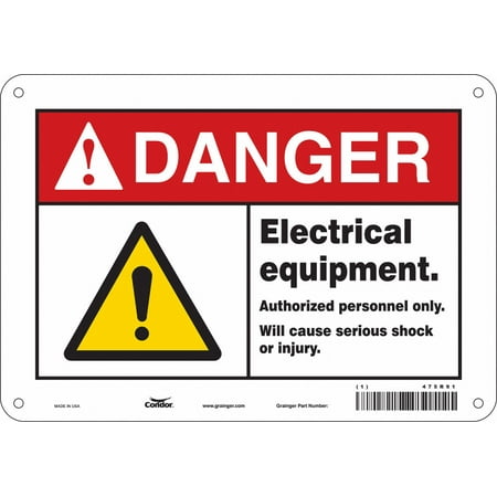 

Condor Safety Sign 7 in x 10 in Aluminum 475R91 475R91 ZO-G5787910