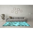 thumbnail image 3 of Ahgly Company Indoor Rectangle Abstract Light Blue Modern Area Rugs, 7' x 9', 3 of 4
