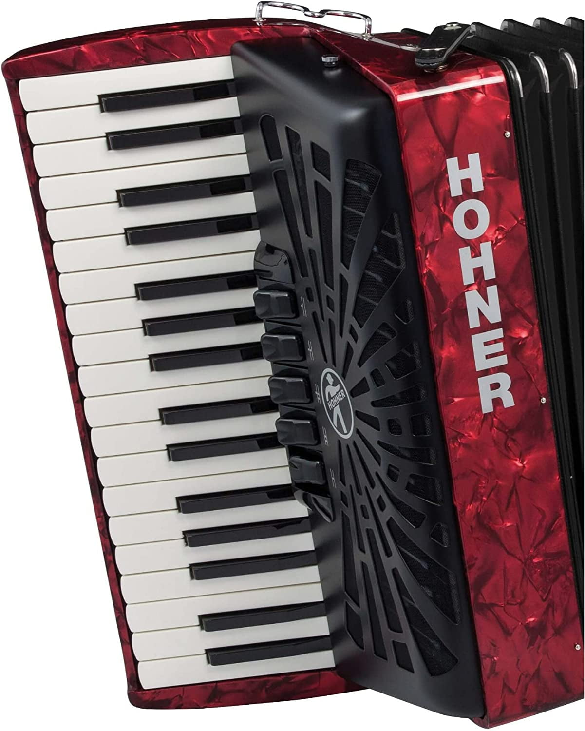 Hohner Bravo III 72 Piano Accordion - Red
