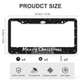 thumbnail image 3 of 2 Pack Winter Snowflake Reindeer License Plate Frame Snowflake Merry Christmas Standard Car Tag Cover Holder Aluminum 2 Holes for US And CA Universal Aluminum Tag Frame for Front and Rear Car Tags, 3 of 6
