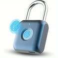 thumbnail image 1 of Fingerprint Padlock, Smart Padlock, Locker Lock, Biometric Metal Keyless Fingerprint, 1 of 5
