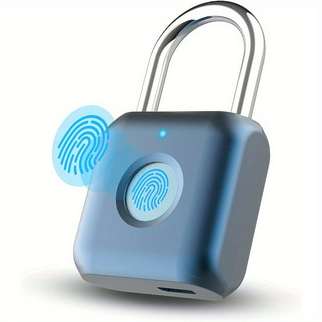 Fingerprint Padlock, Smart Padlock, Locker Lock, Biometric Metal Keyless Fingerprint