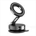 thumbnail image 2 of Soporte Magnético para Aspiradora para Automóvil, Soporte Plegable con Fuerte Succión y Bisagras de Metal para Teléfono Celular, Color Negro, 2 of 8