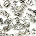 thumbnail image 2 of FOLOYORI 40Pcs Diy Accessories Pendant Charms For Necklace Making Jewelry Repair Craft Projects Alloy Silver Medium, 2 of 8