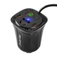 thumbnail image 1 of Green 110V Convertidor de CC a CA de 12v a 110v, 220v, 120w, adaptador de fuente de alimentación para coche, 1 of 5