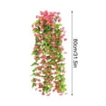 thumbnail image 3 of HCBY Artificial Vines Silk​Daisies Flowers Flowers Hanging Plants Garland Fake Green Plant Daisies for Outdoor Home Decor Wall Fence Stairway Wedding Hanging Baskets (Hot Pink 31.5"), 3 of 8