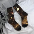 thumbnail image 5 of Picia Classical Golden Casino Print Athletic Socks for Men & Women – Cushioned Moisture-Wicking Crew Socks for Sports, Running, and Training, Soft & Breathable Size 5-11, 5 of 6