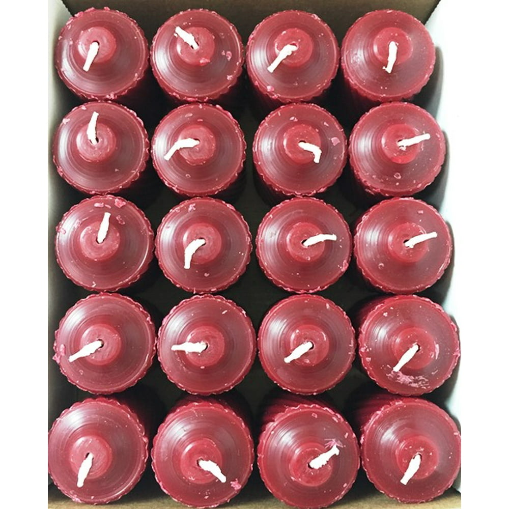Burgundy Mulberry Scented Votive Candles (Set of 20)