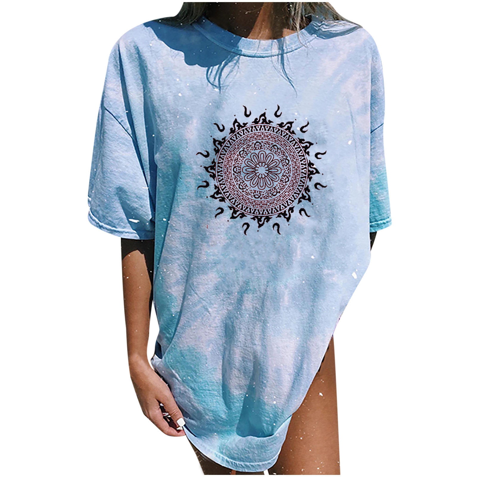 2 in 1 sun graphic tee