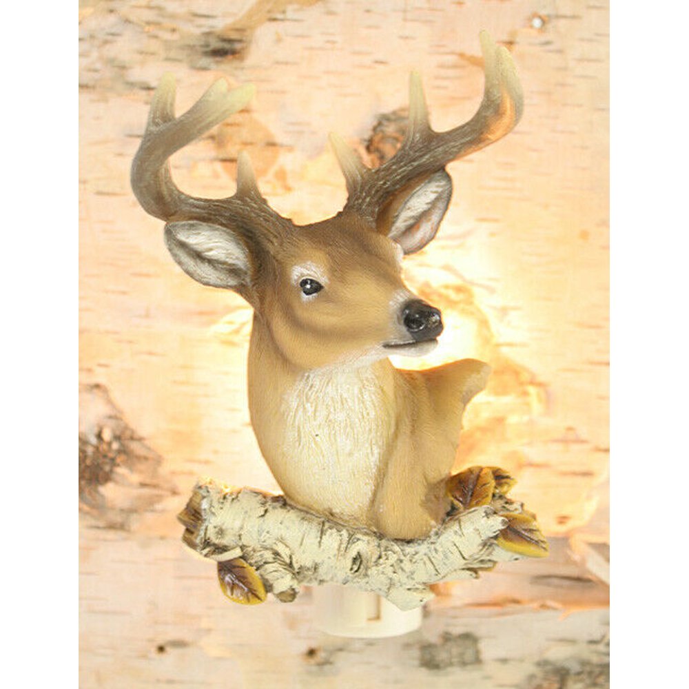 WHITE TAILED DEER Electric Night Light, 5.5" Tall, by Slifka Walmart