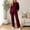 Wine, variant on Josdec Women's Ribbed Knit 2‑Piece Loungewear Set, Crew Neck Long Sleeve Tops and High‑Waist Wide‑Leg Pants, S‑2XL