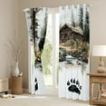 thumbnail image 3 of Manfei Wildlife Bear Print Black Out Curtains for Child, Jungle Animal Curtains Pack of 2 (42x63 Each), Rustic Cabin Bedroom Curtains, Curtains and Drapes Bedroom Decor, 3 of 6