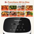 thumbnail image 4 of Air Fryer, Aeitto 8-in-1 Smart Compact 4QT Air Fryers, with Viewing Window,Shake Reminder, 450°F Digital Airfryer with Flavor-Lock Tech, Dishwasher-Safe & Nonstick,Fit for 1-3 People, White, 4 of 19