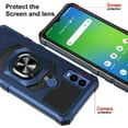 thumbnail image 3 of SPY CASE for Cricket Innovate E 5G Case w/Tempered Glass Screen Protector [Military Grade] Ring Car Mount Kickstand Shockproof Hard Phone Case - Blue, 3 of 7