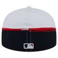 thumbnail image 4 of Men's New Era  Navy/White Minnesota Twins Paint Stroke 59FIFTY-Fitted Hat, 4 of 5