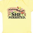 thumbnail image 4 of Inktastic Nevertheless, She Persisted with Flowers Boys or Girls Baby Bodysuit, 4 of 5