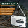 thumbnail image 3 of Portable AM FM Radio - Mini Radio with Telescopic Antenna and Headphone Jack, Stereo Speaker Receiver Music Player, 3 of 4