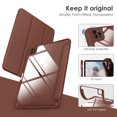 thumbnail image 3 of DTTOCASE iPad Pro 12.9 Case 6th/5th/4th/3rd Generation 2022/2021/2020/2018,Clear Cover-Brown, 3 of 7