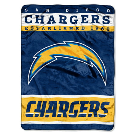 San Diego Chargers 60"x80" Royal Plush Raschel Throw Blanket