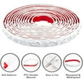 thumbnail image 4 of 16.4Ft Flexible Molding Trim Peel and Stick Self Adhesive Waterproof Paintable Wall Mirror Corner Edge Tile Trim for Floor Furniture Baseboard Countertops Border Decor, 4 of 5