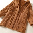 thumbnail image 6 of Mercatoo Toddler Girls Hooded Knitted Cardigan Sweater Knit Crochet Cardigan Tops Coat Outwear for Teen Girls Jacket, 6 of 9