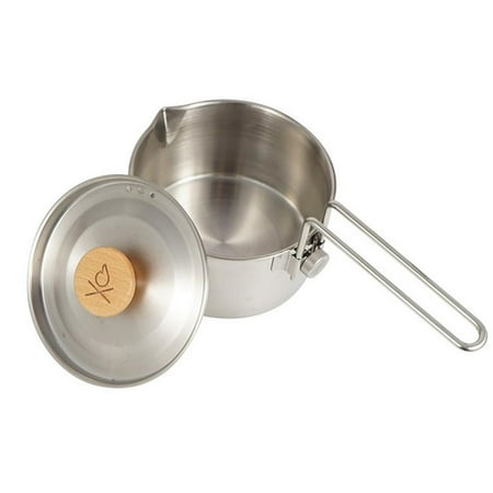 

IMSHIE Camping Kettle Portable Coffee Pot Stainless Steel Picnic Cookware With Lid And Foldable Handle Outdoor Hiking Backpacking Picnic Cooking gifts