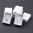 thumbnail image 2 of 6 pc Cardboard Necklaces Boxes with Sponge inside Rectangle White 9x6.5x2.8cm, 2 of 6