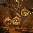 thumbnail image 2 of New Glowing Christmas Story Ornament, Light-Up Diorama with LED Glow, Versatile Mini Scene Display for Branch Table Mantel, Seasonal Decor, 2 of 5