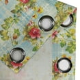 thumbnail image 4 of Ambesonne Flowers Grommet Curtain, Tropical Hibiscus Print, 50"x108", Apple Green and Dark Pink, 4 of 5